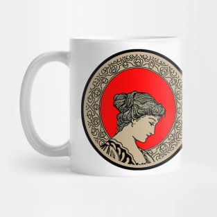 woman profile Mug